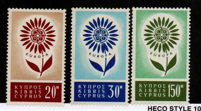 Cyprus 244-246 Set Mint Never Hinged