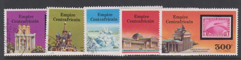 Central African Empire Sc#295-296,C184-C186  CTO