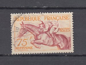J45822 JL stamps 1853 france hv of set used #705 horse