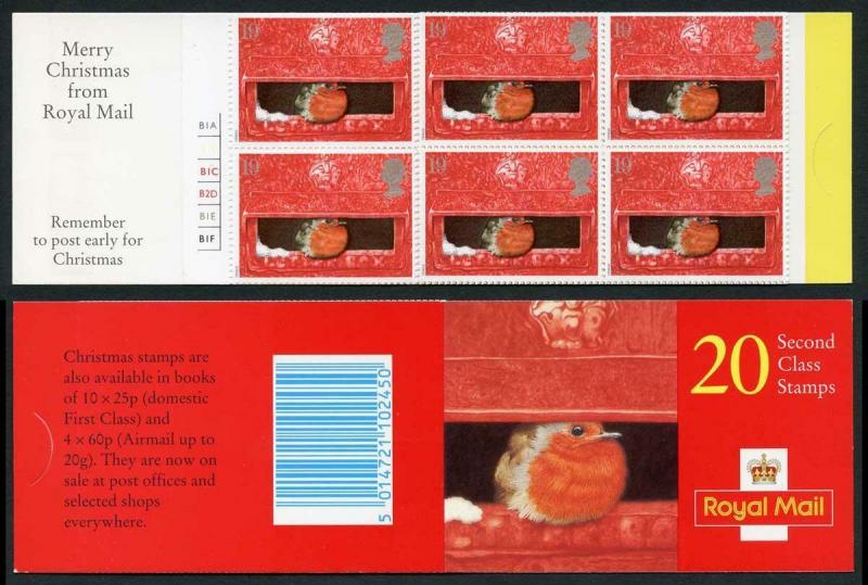 DB12(13) 1995 3.80 Robin in Post Box Aperture Cyl B1A B1B B1C B2D B1E B1F pB4