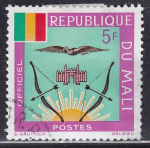 Mali O15 CTO 1964 Mali Coat of Arms, Official