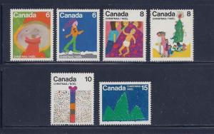 Canada Scott #'s 674 - 679 MNH