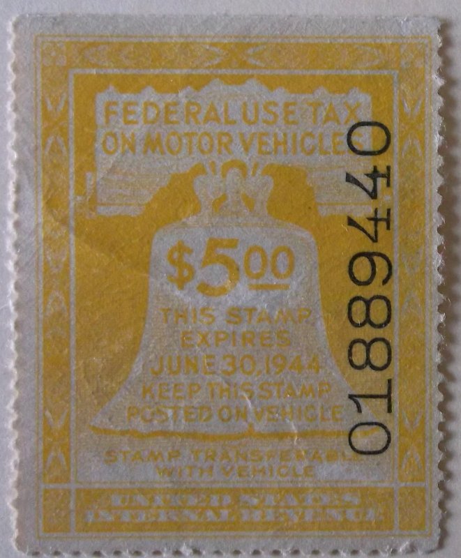 United States Revenue RV18 MH Cat $3.75