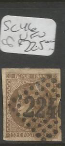 France SC 46 Diamond Number Cancel VFU (8cro)