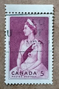 Canada #433 5c Queen Elizabeth II USED (1964)