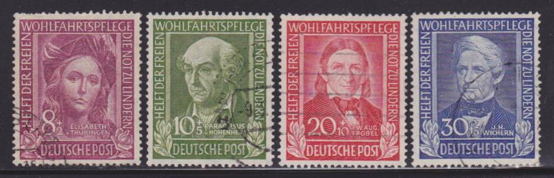 Germany B310-B313 VF-used set ! scv $ 145 ! see pic !