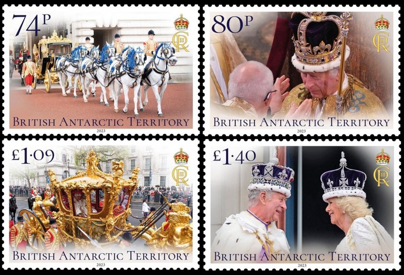 BRITISH ANTARCTIC TERRITORY BAT 2023 CORONATION KING CHARLES III ROYAL