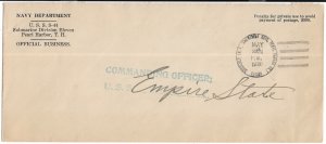 1932 USS S-44 (SS-155) Pearl Harbor to USS Empire State (N8422)