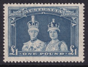 Sc# 179 Australia 1938 KGVI & Queen Elizabeth £1 MNH issue CV $115.00 Stk #2