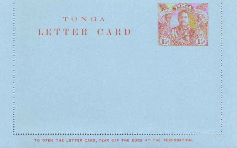 Tonga Higgins & Gage A1 Unused.