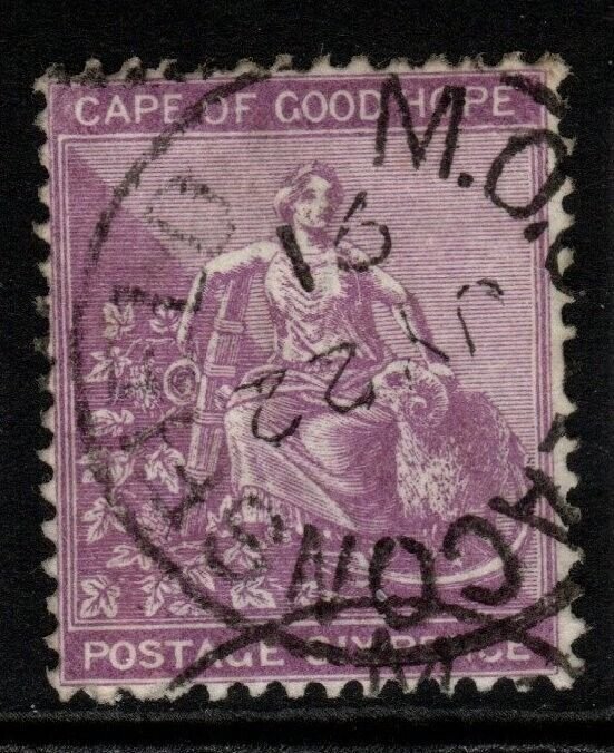 CAPE OF GOOD HOPE SG52a 1884 6d PURPLE USED