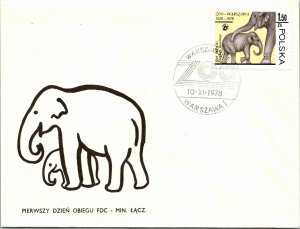 Poland 1978 FDC - Zoo, Warsaw - F12608