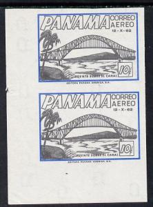 Panama 1962 Thatcher Bridge 10c unmounted mint imperf pai...