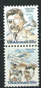 US #C95-C96  25c Wiley Post (MLH) CV $1.90