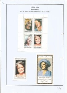 BERNERA -1980 - Queen Mother, 80th Birthday -  Mint  L H - Private Issue