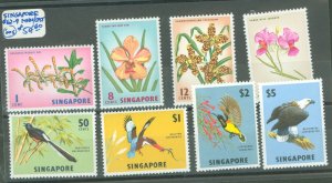 Singapore #62-69  Single (Complete Set) (Flowers)