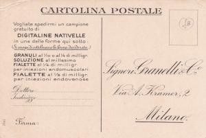 Italy Signor Granelli&Co Laboratory Milan Advertising Postcard Unused VGC