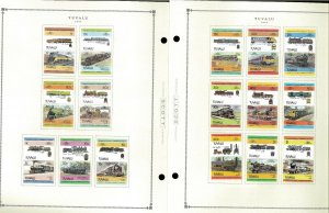 Tuvalu 1976-1991 M & First Day Cancelled Hinged on Scott Int. Pages Thru 1999