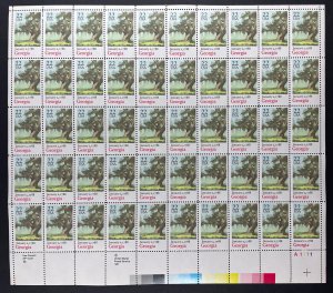 Scott 2339 GEORGIA STATEHOOD Sheet of 50 US 22¢ Stamps MNH 1988
