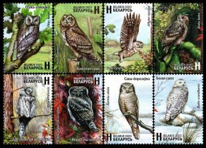 2023 Belarus 1534-1541 Birds - Owls 24,00 €