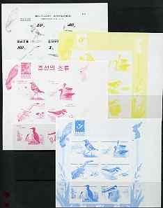 North Korea 2001 Birds sheetlet containing 6 values - set...