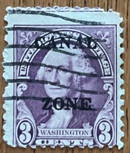 Canal Zone #115 Used Single Overprint George Washington SCV $.65 L48