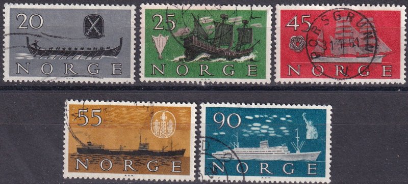 Norway #382-6  F-VF Used CV $7.80  (SU8291)