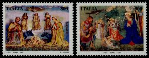 Italy 2183-4 MNH Christmas, Nativity