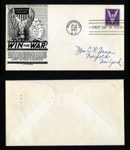 # 905 First Day Cover addressed with Anderson cachet dated 7-4-1942