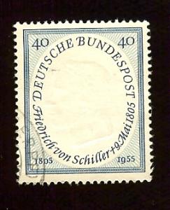 Germany 727 40pf von Schiller, embossed (5.25) used