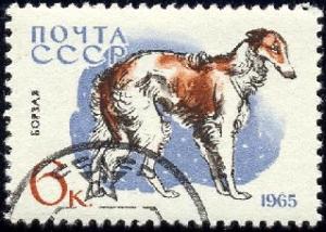 Dog, Borzoi, Russia Stamp SC#3006 Used