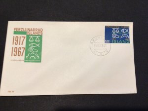 Iceland 1967 Verslunarrad islands first day of issue postal cover Ref 60303