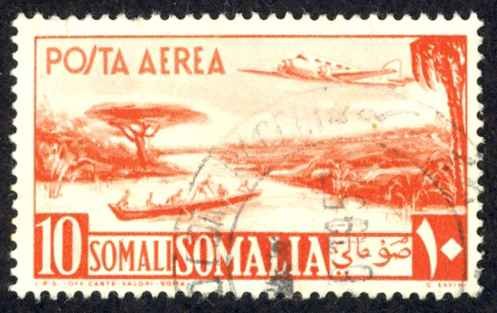 Somalia Sc# C27 Used (a) 1951 10s Air Post