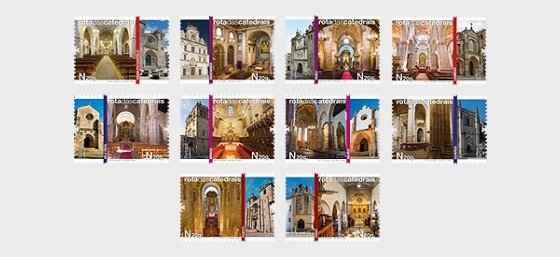 Portugal stamps 2012. - Route of the Portuguese Cathedrals - Set