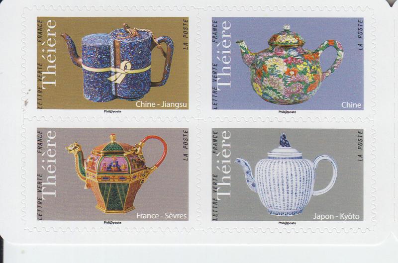 2018 France Tea Pots 12 SA Bklt (Scott NA) MNH