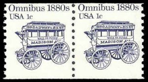 PCBstamps   US #1897 Coil Pair 2c(2x1c) Omnibus,MNH, (8)