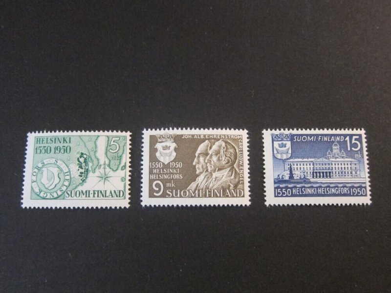 Finland 1950 Sc 297-299 set MH