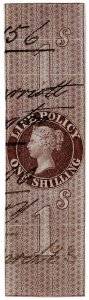 (I.B) QV Revenue : Life Policy 1/- (1860)