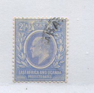 East Africa and Uganda KEVII 1904 2 1/2  annas used