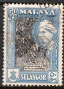 Malaya Selangor 1957 Sc 109 50c Used