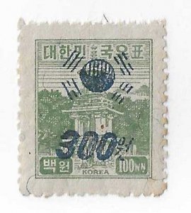 Korea Sc #181   300 on 100w  NH VF