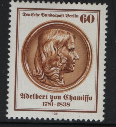 Berlin 9N462, MNH 1981 Adelbert Von Chamisso