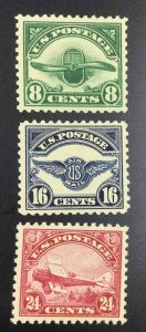 MOMEN: US STAMPS #C4-C6 MINT OG NH VF/XF LOT #75335*