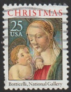 SC# 2399 - (25c) - Madonna & Child, used single