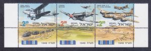 Israel 1339a (1337-39) MNH 1998 Aircraft Used War of Independence 1948 Strip