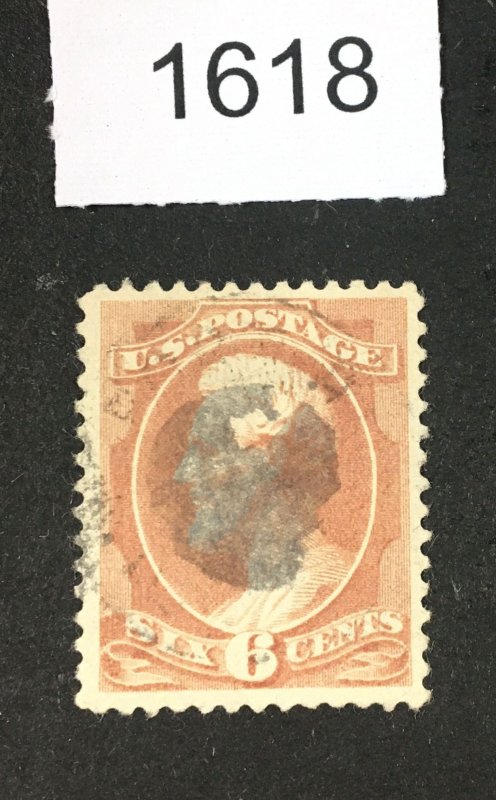 MOMEN: US STAMPS # 208 USED LOT #F 1618