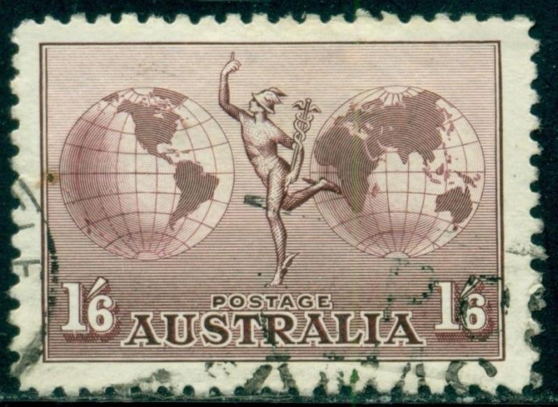 Australia Scott #C4 Used Mercury and Hemisphere CV$8+
