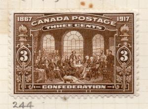 Canada 1917 Early Issue Fine Mint Hinged 3d. 265820