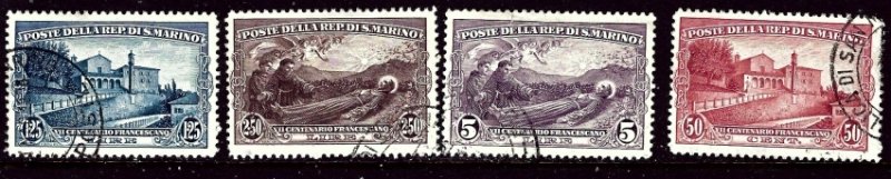 San Marino 111-14 Used 1928 set    (ap4346)