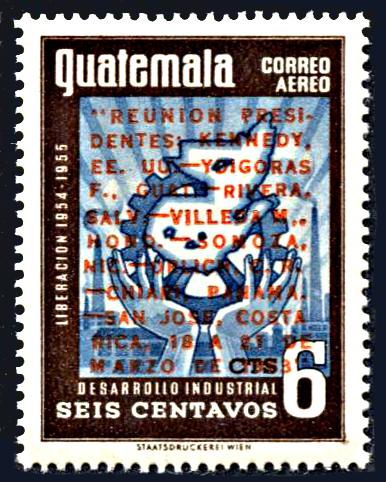 Guatemala C266, MNH, Meeting of Kennedy with Central American Leaders